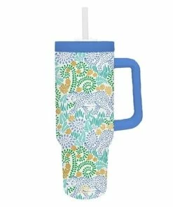 TO-GO HANDLE TUMBLER, JUNGLE LOUNGE