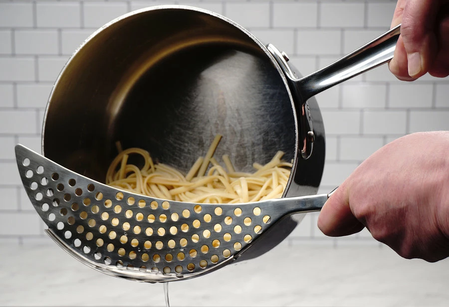 PIERCED CRESCENT POT STRAINER 2 PIERCED CRESCENT POT STRAINER - Image 2