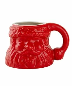 SANTA SHAPED MUG, RED