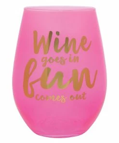 WINE IN/FUN OUT WINE GLASS