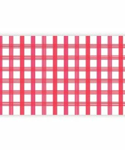 RED GINGHAM TABLE RUNNER