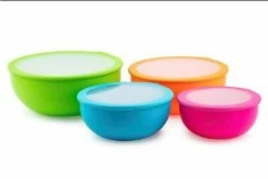8pc EVERYDAY NESTING STORAGE BOWLS WITH LIDS