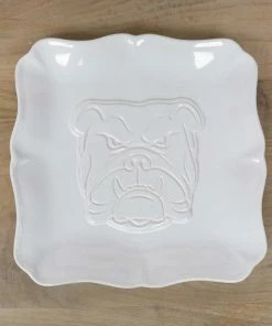 SQUARE BULLDOG PLATTER