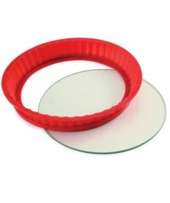 9" SILICONE/GLASS PAN