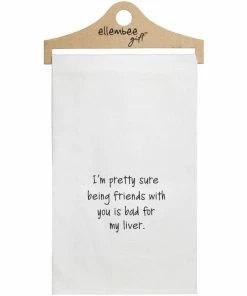 BAD FOR LIVER TEA TOWEL
