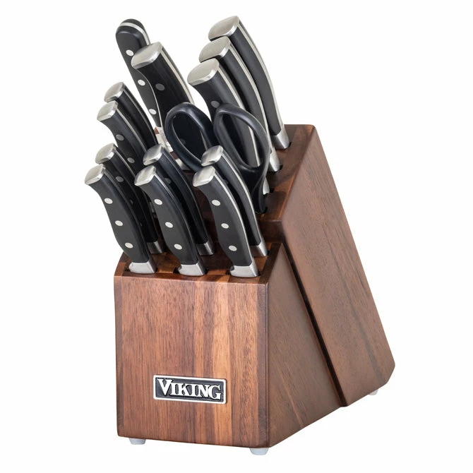 VIKING 10pc TITANIUM COOKWARE & 15pc KNIFE SET 3 VIKING 10pc TITANIUM COOKWARE & 15pc KNIFE SET - Image 3