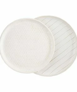 ROUND TEXTURED STONEWARE PLATTER Disc