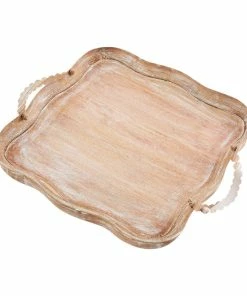 SCALLOPED BEADED TRAY