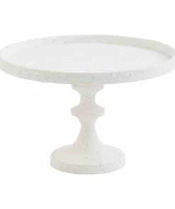SMALL WHITE METAL PEDESTAL