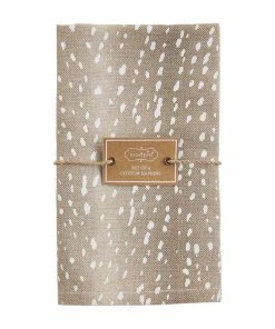 FAWN PRINT NAPKIN SET, SET OF 4