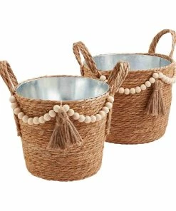 SMALL BEADED PARTY TUB BASKET