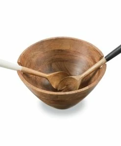 WOOD BOWL With SERVERS