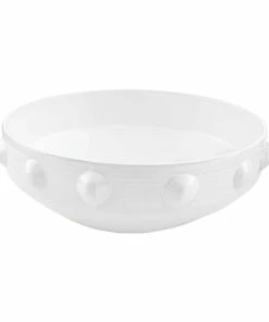 BEADED TERRACOTTA SERVING BOWL