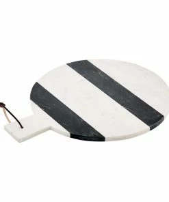 STRIPED MARBLE ROUND BOARD