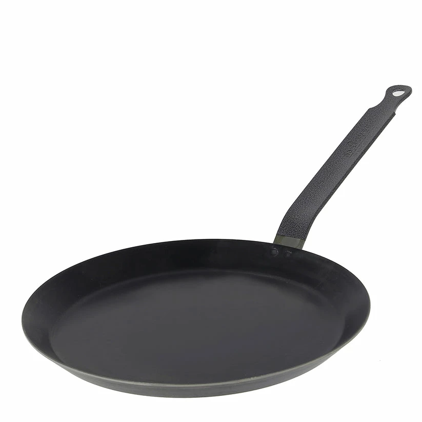 De Buyer BLUE CARBON STEEL CREPE PAN 1 De Buyer BLUE CARBON STEEL CREPE PAN