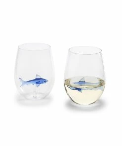 SHARK STEMLESS WINE GLASS