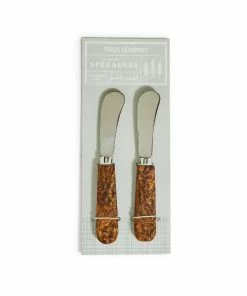 BARK HANDLE SPREADERS, SET OF 2