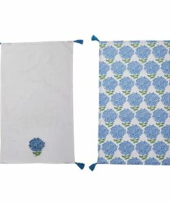 HYDRANGEA DISH TOWELS, SET OF 2