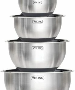 VIKING 10 PC STAINLESS MIXING BOWLS