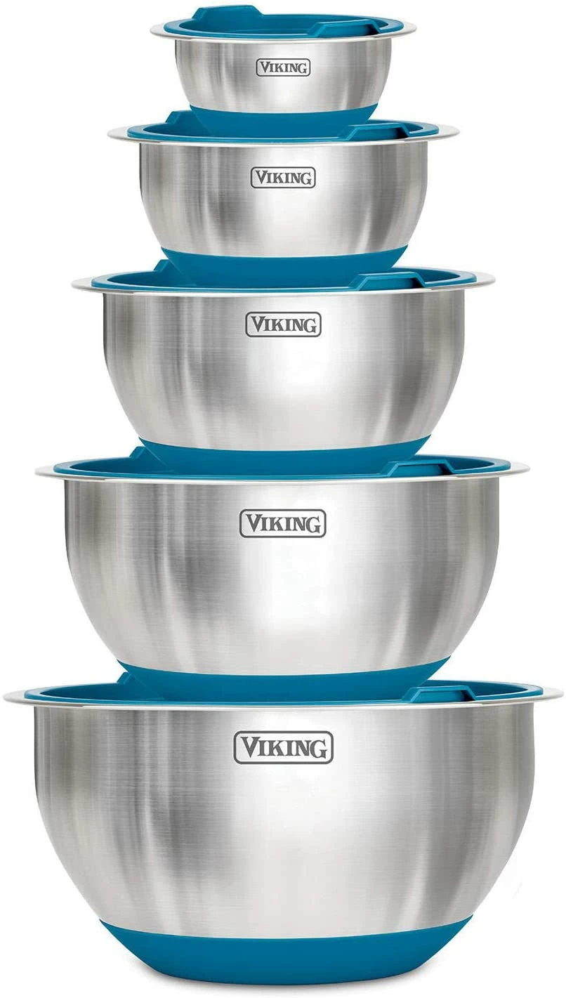 VIKING 10 PC STAINLESS MIXING BOWLS 4 VIKING 10 PC STAINLESS MIXING BOWLS - Image 4