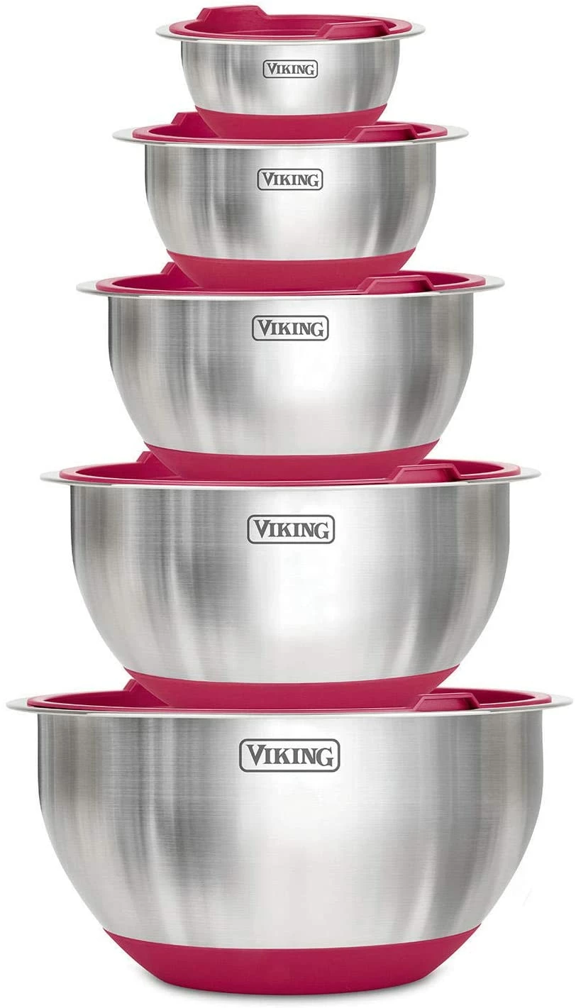 VIKING 10 PC STAINLESS MIXING BOWLS 3 VIKING 10 PC STAINLESS MIXING BOWLS - Image 3