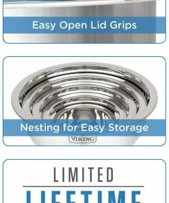 VIKING 10 PC STAINLESS MIXING BOWLS 11 VIKING 10 PC STAINLESS MIXING BOWLS -kitchen supplies Sales Store 71Ica7oj95L. AC SL1500