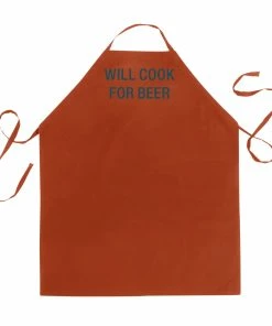 WILL COOK FOR BEER APRON