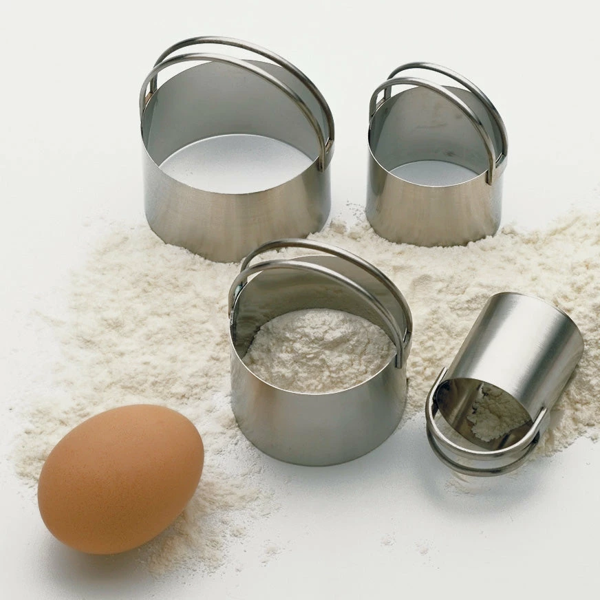 STAINLESS STEEL BISCUIT CUTTERS, SET OF 4 2 STAINLESS STEEL BISCUIT CUTTERS, SET OF 4 - Image 2