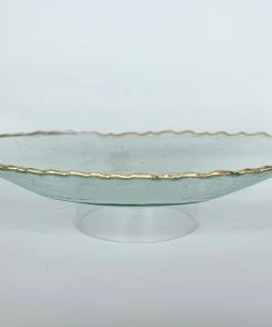 SEWARD OVAL SERVING TRAY, GOLD
