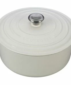 7.25 QT ROUND DUTCH OVEN, WHITE