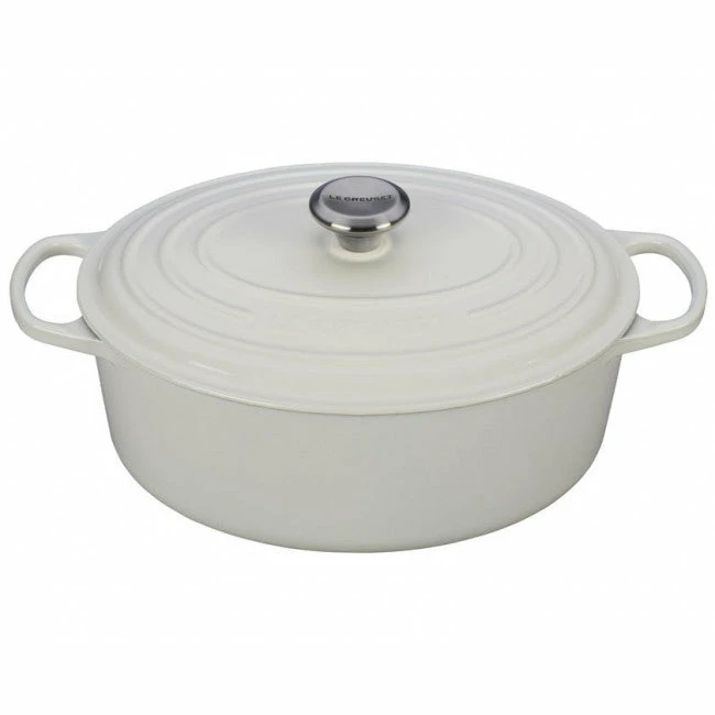 9.5 QT OVAL DUTCH OVEN WHITE 1 9.5 QT OVAL DUTCH OVEN WHITE
