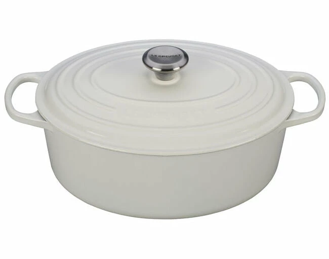 6.75 QT OVAL DUTCH OVEN WHITE 1 6.75 QT OVAL DUTCH OVEN WHITE
