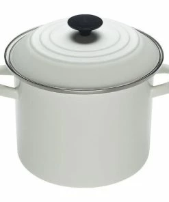 8 QT STOCK POT WHITE