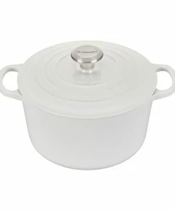 5.25 QT DEEP ROUND DUTCH OVEN WHITE