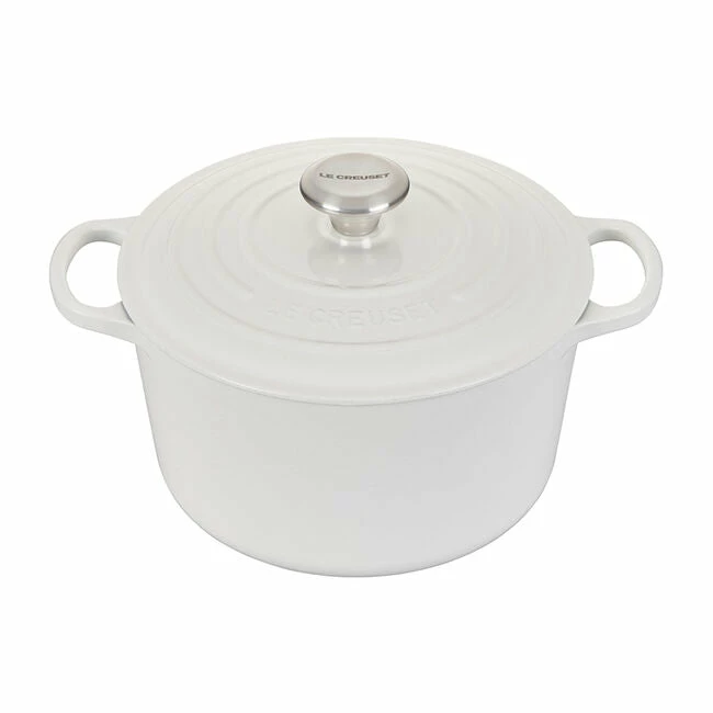 5.25 QT DEEP ROUND DUTCH OVEN WHITE 1 5.25 QT DEEP ROUND DUTCH OVEN WHITE