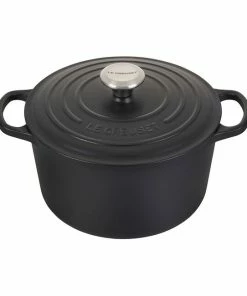5.25 QT DEEP ROUND DUTCH OVEN MATTE BLACK