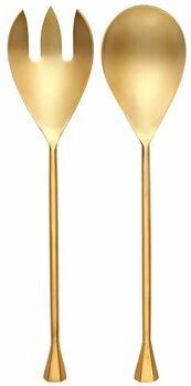 GOLD TONE SALAD SERVERS Disc