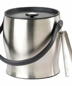 STAINLESS STEEL ICE BUCKET W/TONGS Disc