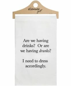 DRINKS OR DRANKS TEA TOWEL