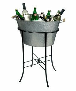 GALVENIZED TUB WITH STAND Disc