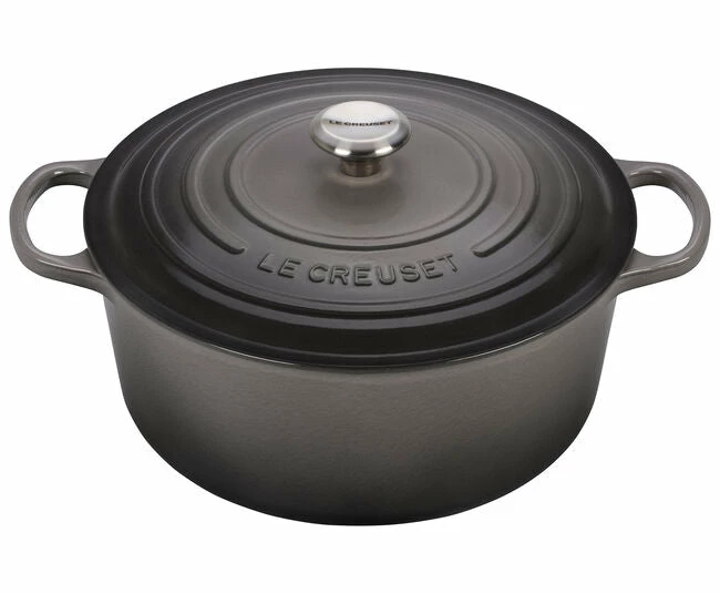 9 QT ROUND DUTCH OVEN OYSTER GREY 1 9 QT ROUND DUTCH OVEN OYSTER GREY