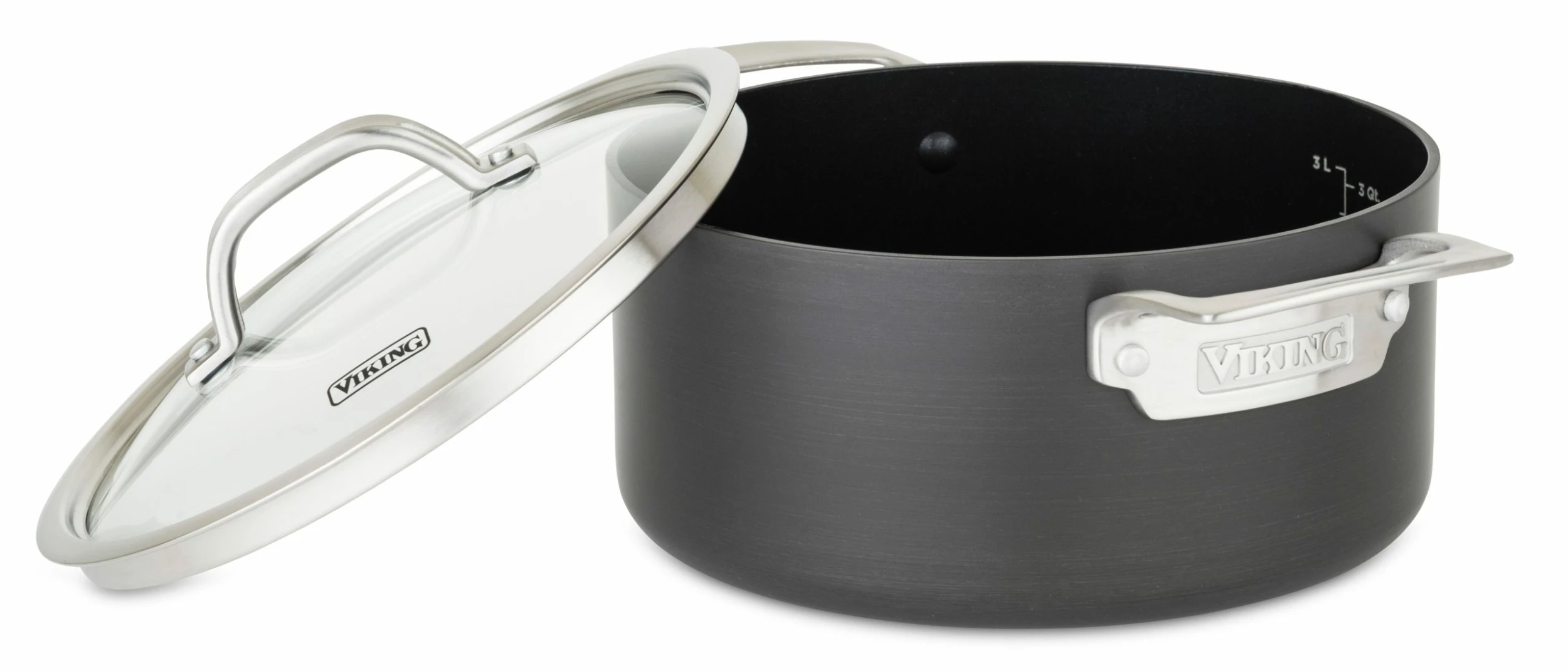VIKING 4 QT SOUP POT, HARD ANODIZED 1 VIKING 4 QT SOUP POT, HARD ANODIZED