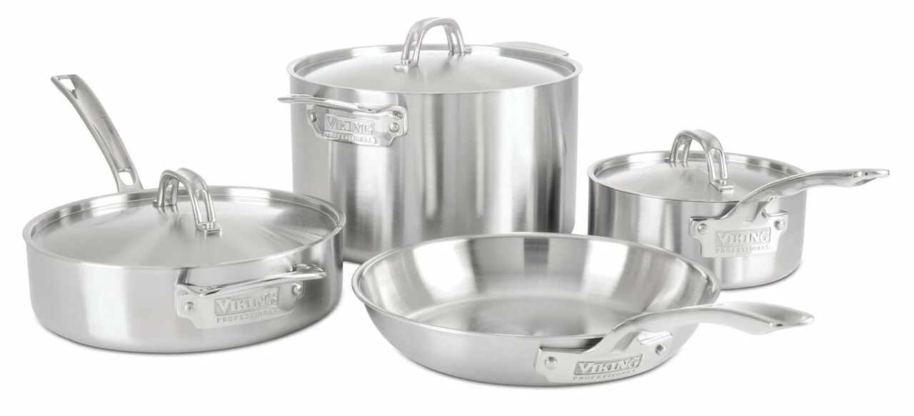 VIKING 7pc COOKWARE SET, 5 PLY 1 VIKING 7pc COOKWARE SET, 5 PLY