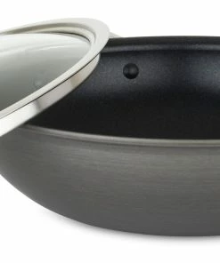 VIKING 12" COVERED CHEF’S PAN, HARD ANODIZED