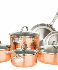 VIKING 10pc SET, HAMMERED COPPER