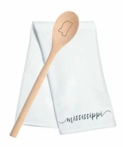 MISSISSIPPI TEA TOWEL/SPOON SET