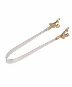 GILDED DEER ICE TONG