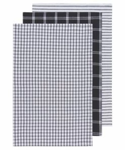TIC TAC TOE TOWEL SET, BLACK