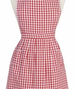 RED GINGHAM APRON